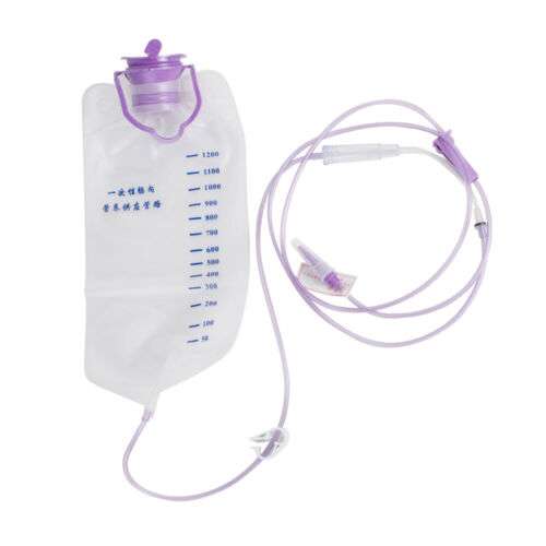 Carejoy 1200ML Disposable Feeding Bag for Enteral Nutrition with Tube and Pump