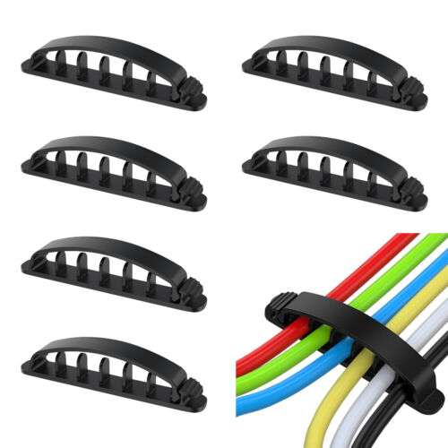 6-Piece Cable Clips for Desk Organization: Keep Your Phone, USB & Cables Tidy