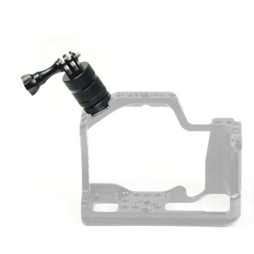 360° Rotating Hot Shoe Mount Adapter for Action Cameras, Securely Capture Every Angle.