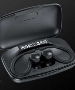 Wireless 5.3 Bluetooth Headset with Noise Reduction, LED Display, for Workout & Calls