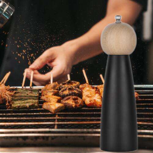 Portable Pepper Mill Grinder for Camping, Picnics, and Kitchen Use - 8 Inches