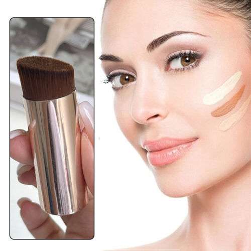 Flawless Foundation Application: Chubby Flat Cream Brush for Smooth, Soft Makeup Finish