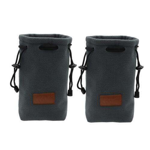 Lightweight Waterproof Drawstring Velvet Pouch Handbag for 2pcs - Perfect for Travel, Shopping, and Everyday Use