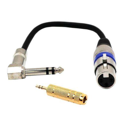 6.35mm TRS Stereo Male to XLR Female Cable for Connecting Audio Equipment