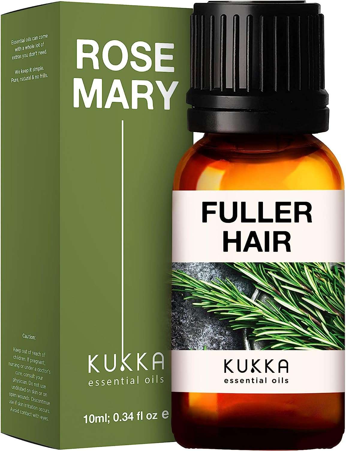 Kukka Pure Rosemary Oil for Hair Growth - 100% Natural Undiluted for Thicker, Stronger Hair