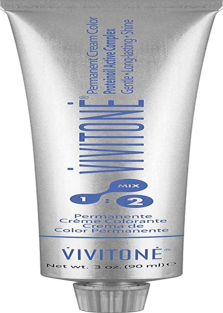 Permanent Hair Color Cream for Natural Light Brown with 100% Grey Coverage, 3oz.