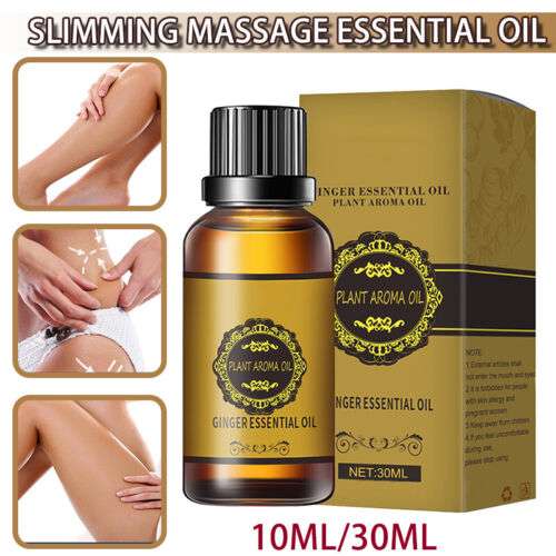 Aromatherapy Ginger Essential Oil for Lymphatic Drainage & Body Massage