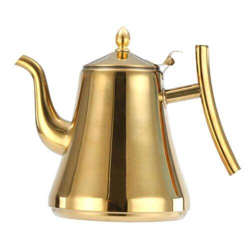Elegant Pour-Over Coffee Kettle with Infuser: 1.0L Stainless Steel for Perfect Brewing