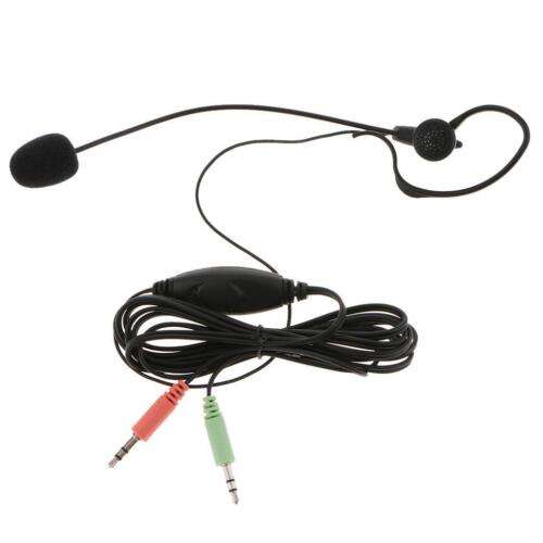 Immersive PC Gaming Headset with Microphone, Monaural Headphones for Enhanced Audio