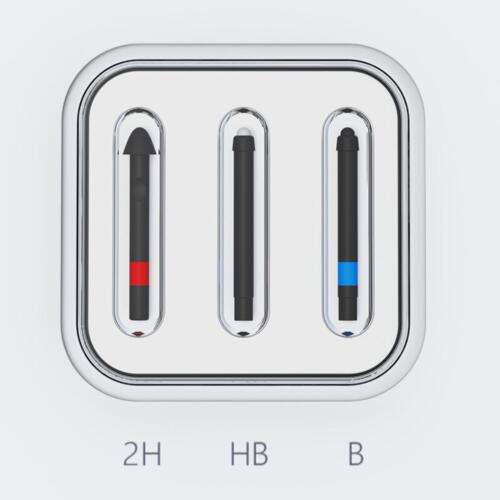 3Pcs Refill Pen Tips for Surface Touch Pen: Smoother Writing with 2H & B Tips