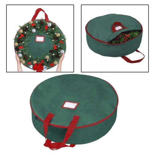 Large Christmas Storage Bag for Ornaments, Decorations, and More - 600D Oxford Fabric, Green