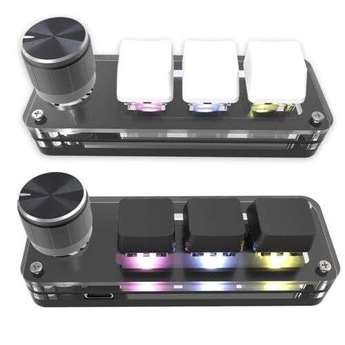 Hot-Swappable RGB Mechanical Keyboard for Gaming with 3 Fully Programmable Keys