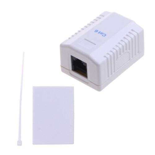 Cat6 Keystone Wall Plate with RJ45 Coupler Insert for Network and Internet Connections