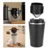 Stainless Steel Vacuum Insulated Coffee Mug with Lid - Keep Drinks Hot or Cold for Hours - 510ml - Black