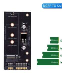 Alternative view of SATA3 to NGFF Adapter Card: Upgrade Your B-M SSD to 6Gbps Speed