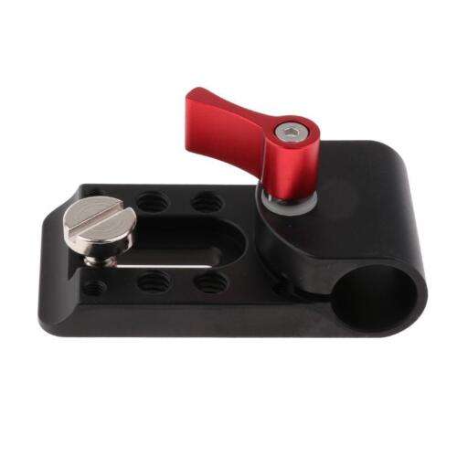 Universal 1/4" Holder Clamp Mount for 15mm Rods, Perfect for Support Rails and Follow Focus Systems.