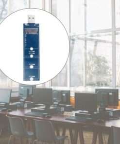 Alternative view of High-Speed SATA-Protocol Adapter for .2 SSD to USB Reader Card: Convert NGFF-SATA C to USB for Data Access and Transfer.