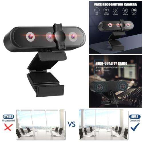 Crystal-Clear Video Conferencing: QHD Auto Focus USB Camera with Dual Microphones