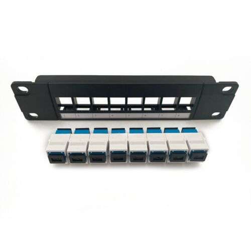 8-Port Optical Through Coupler Panel for Wall Mount or Rack Mount Installation
