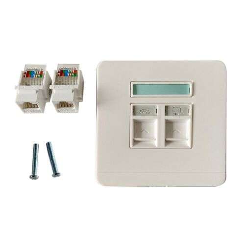 High-Speed Gigabit Cat5e RJ45 Wall Plug for Network Connectivity
