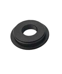 M12 Lens Converter Tube for CCTV Security Cameras - Black, Compatible with CCD, TVI, and CVI Box Cameras