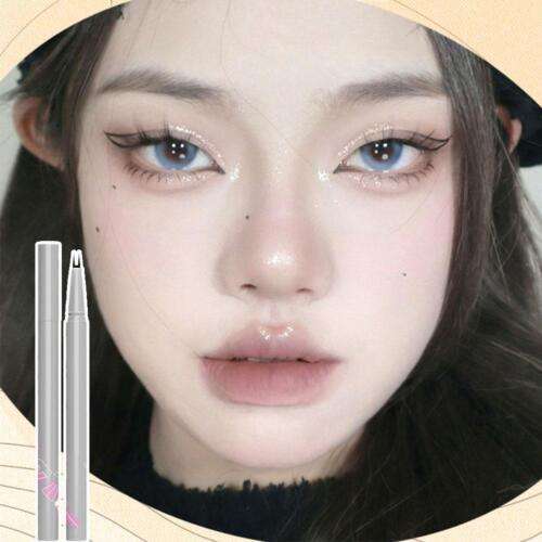 Waterproof Liquid Eyeliner Pencil for Bold, Defined Lower Lashes in Black or Brown