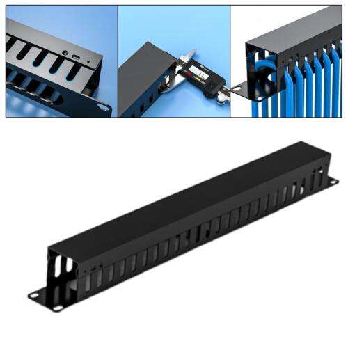 Ultimate 24-Way Cable Management Bar for 1U 19-Inch Racks - Organize and Secure Your Cables.