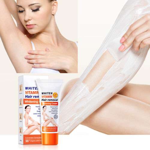 Gentle Hair Removal for Armpits, Legs, & Body: Vitamin C Cream for Smooth Skin