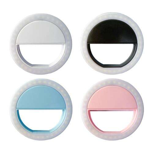 Professional Selfie Ring Light with Back Clip for Laptop Vlogs & Live Streams