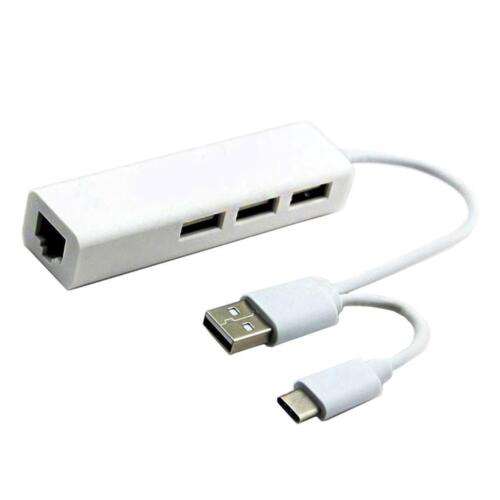 Multifunctional USB 2.0 to Ethernet Network Hub Converter for Easy Wired Internet Access