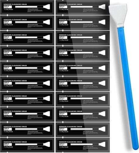 20 Pack Sensor Cleaning Swabs for APS-C DSLR & SLR Cameras