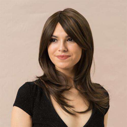 18" Straight Synthetic Side Part Women's Cosplay Layered Full Wig for Anime & Costume
