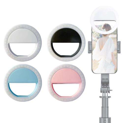 Portable Selfie Ring Light with Back Clip for Phone Makeup & Camera Lighting