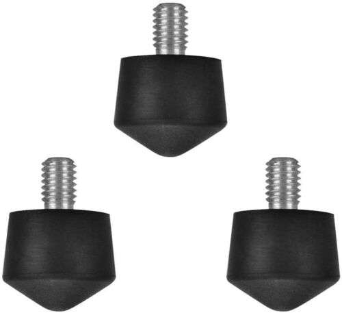 Universal Anti-Slip Rubber Foot Spikes for Tripod, Monopod & More - 3 Pack