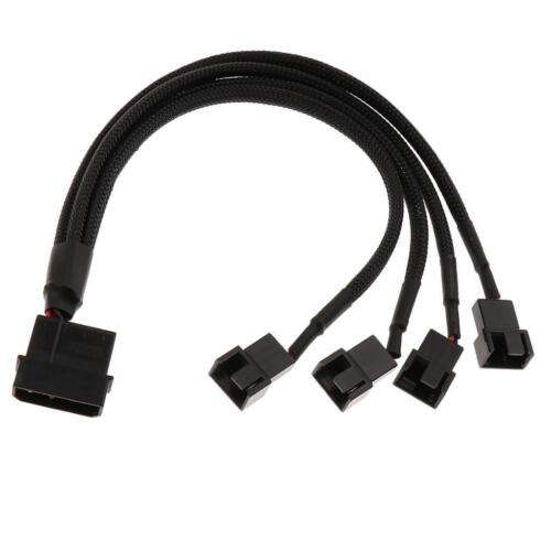 10-Inch to 3-Pin Case CPU Adapter Cable Splitter for Connecting PC Fans