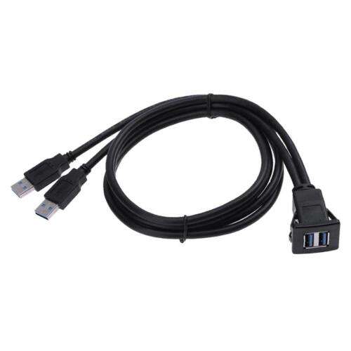 2-Port USB 3.0 Extension Cable for Cars, Trucks & SUVs - 2 Meter Length