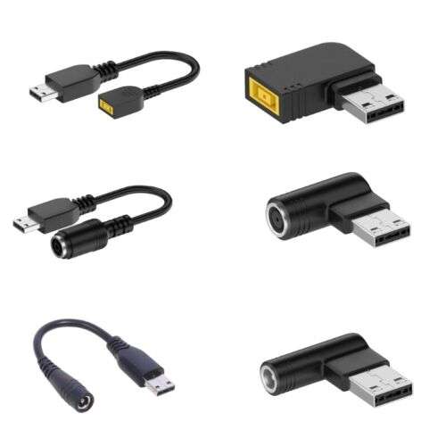 USB Tip to 5.5x2.5mm/7.4x5.0mm Charging Cable for Electronics