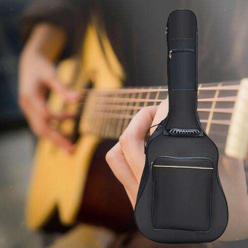 Portable Padded Acoustic Folk Guitar Backpack for Musicians on the Go