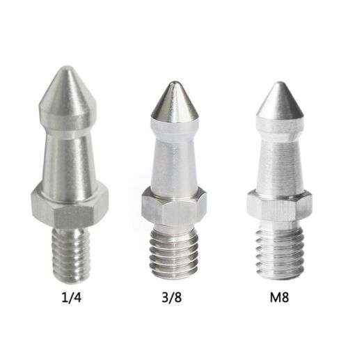Professional 2PCS Tripod Spikes for Secure Camera Mounting on Uneven Surfaces