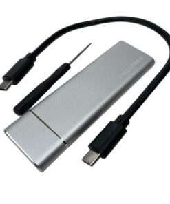 Alternative view of High-Speed Portable External SSD Enclosure for M.2 SATA SSDs (B Key) with Type-C USB Connection