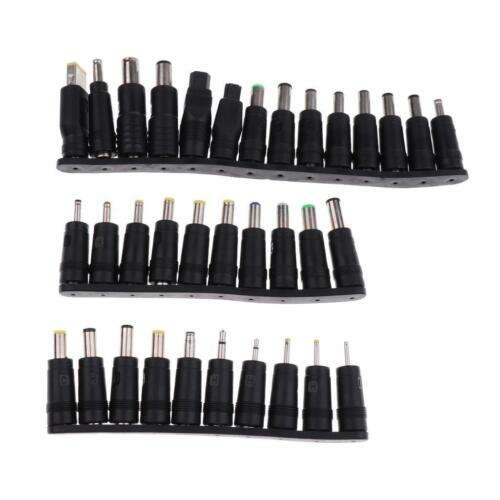 34-Piece 5.5x2.1mm Multi-Type Male Jack DC Connector Set for DIY Electronics Projects