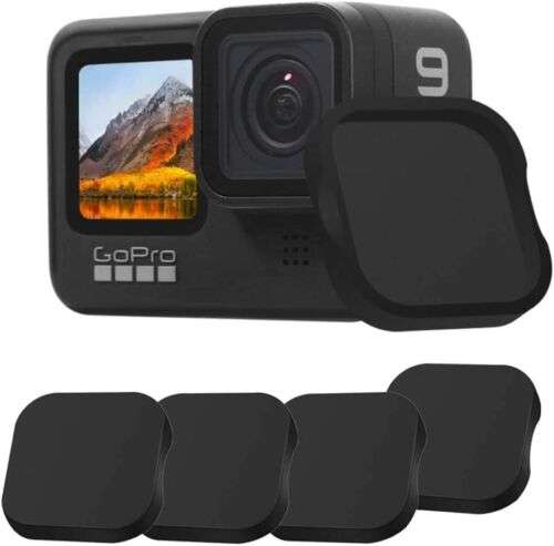 4Pcs Silicone Lens Caps for GoPro Hero 11, 10, 9 Black - Protective Accessories