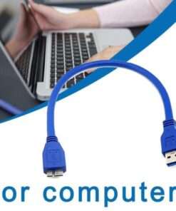 High-Speed USB 3.0 A to Micro B Cable for Mobile Hard Drives - 30cm/100cm Length Options