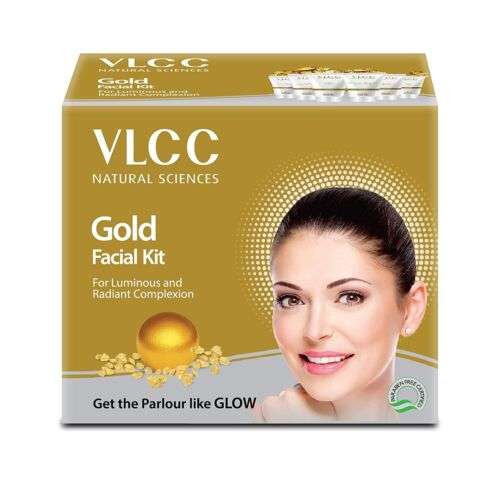VLCC Gold Facial Kit: Achieve a Luminous and Radiant Complexion with this 60g Kit.