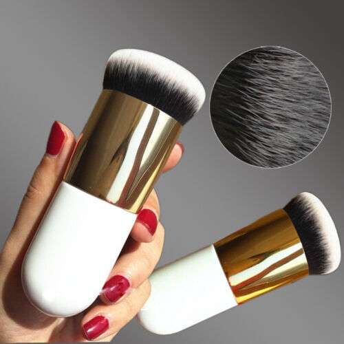 Large Soft Kabuki Brush for Seamless Foundation, Powder, Blush, and Cream Makeup Application