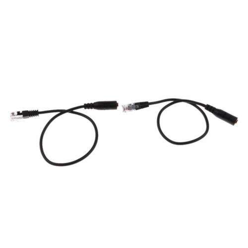 2-Pack 3.5mm ABS Adapter Cable: Connect Computer Headphones to Smartphones