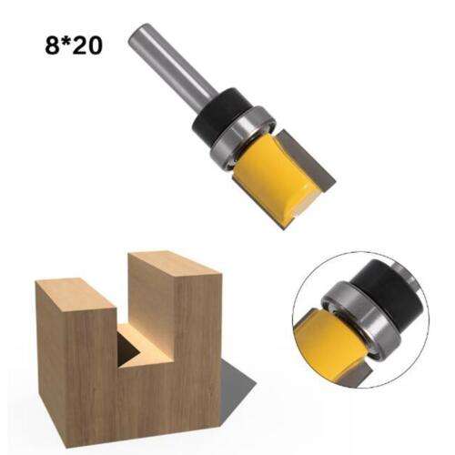 8mm Shank Mortise Template Flush Router Bit for Precise Woodworking Cuts
