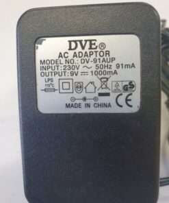 DVE DV-91AUP 9V 1000mA EU Plug AC Adapter for Electronic Devices