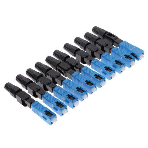 10pcs SC/UPC Fiber Optic Field Installable Quick Connectors for Fast and Easy Network Connections