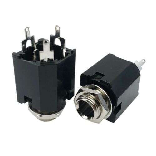 Professional 3-Pin Vertical Socket Plug for Video and Microphone Connections (1PC/2PCS/10PCS)